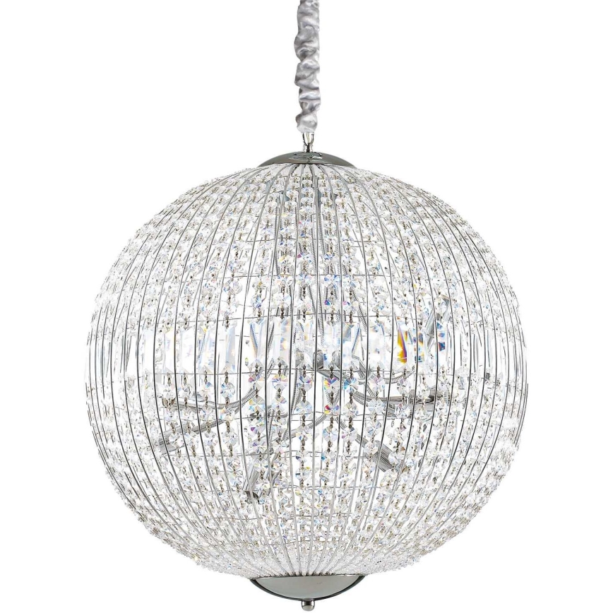 Ideal Lux - Candeeiro suspenso LED de cristal LUXOR 12xG9/3W/230V diâmetro 60 cm transparente