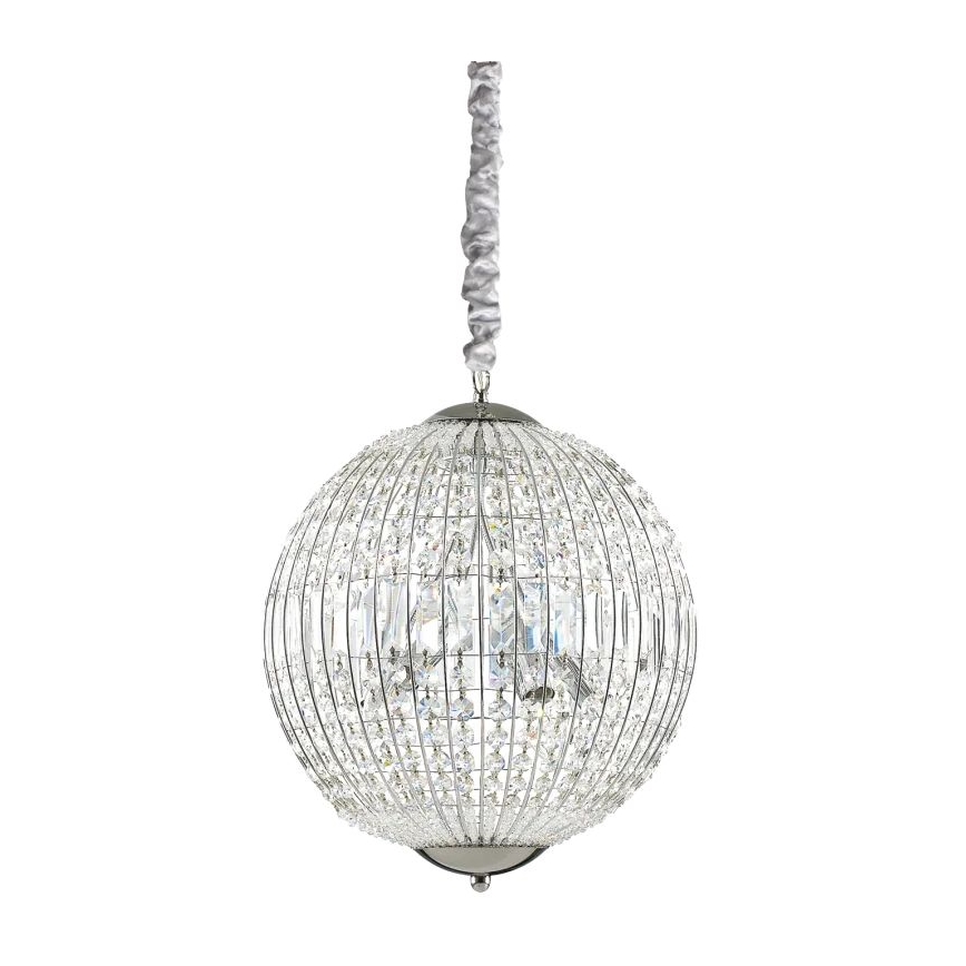 Ideal Lux - Candeeiro suspenso LED de cristal LUXOR 6xG9/3W/230V diâmetro 40 cm transparente