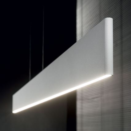 Ideal Lux - Candeeiro suspenso LED DESK LED/32W/230V 102,5 cm CRI 90 branco