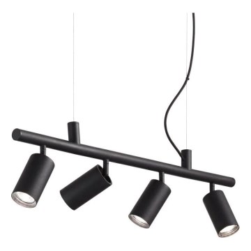 Ideal Lux - Candeeiro suspenso LED DYNAMITE 4xGU10/7W/230V CRI 90 preto