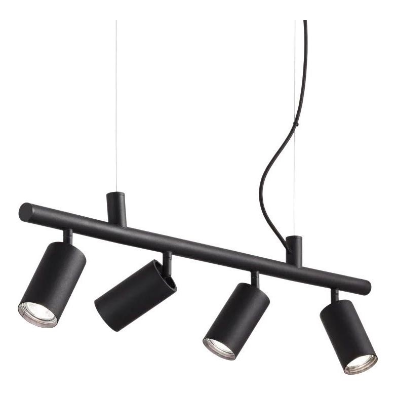 Ideal Lux - Candeeiro suspenso LED DYNAMITE 4xGU10/7W/230V CRI 90 preto
