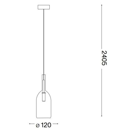 Ideal Lux - Candeeiro suspenso LED EMPIRE 1xG9/3W/230V