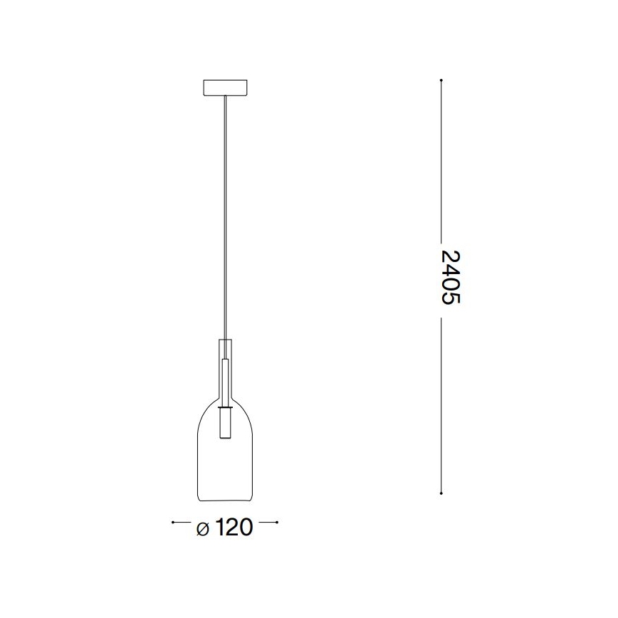 Ideal Lux - Candeeiro suspenso LED EMPIRE 1xG9/3W/230V