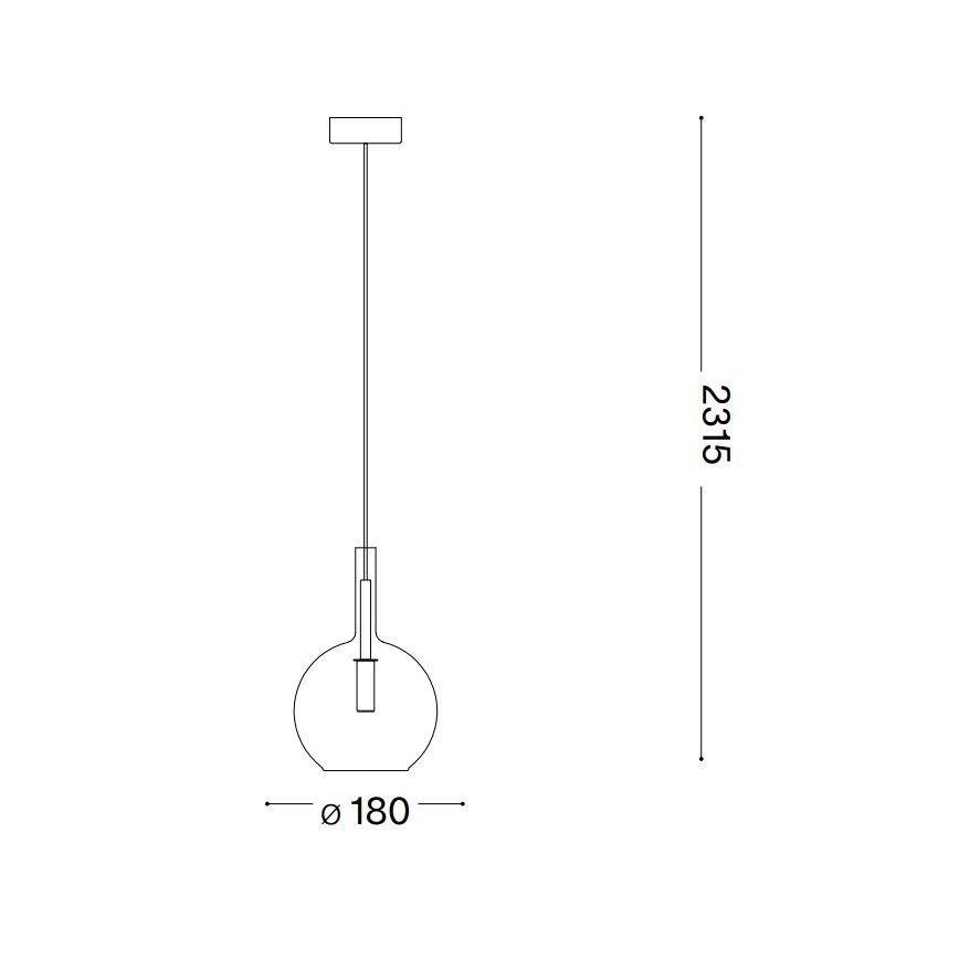 Ideal Lux - Candeeiro suspenso LED EMPIRE 1xG9/3W/230V