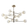 Ideal Lux - Candeeiro suspenso LED EQUINOXE 12xG4/2W/230V diâmetro 128,1 cm latão/fumado