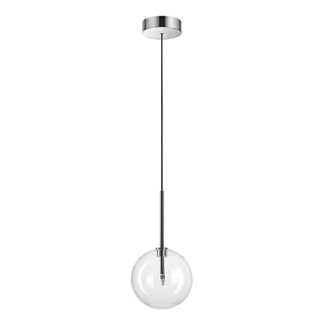Ideal Lux - Candeeiro suspenso LED EQUINOXE 1xG4/2W/230V diâmetro 15 cm cromado brilhante/transparente