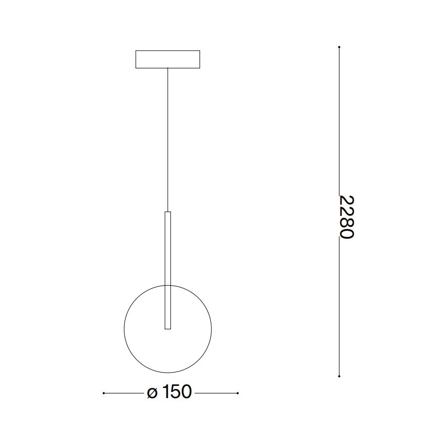 Ideal Lux - Candeeiro suspenso LED EQUINOXE 1xG4/2W/230V diâmetro 15 cm cromado brilhante/transparente