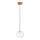 Ideal Lux - Candeeiro suspenso LED EQUINOXE 1xG4/2W/230V diâmetro 15 cm latão/transparente