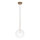 Ideal Lux - Candeeiro suspenso LED EQUINOXE 1xG4/2W/230V diâmetro 20 cm latão/transparente