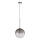 Ideal Lux - Candeeiro suspenso LED EQUINOXE 1xG4/2W/230V diâmetro 25 cm cromado brilhante/fumado