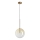 Ideal Lux - Candeeiro suspenso LED EQUINOXE 1xG4/2W/230V diâmetro 25 cm latão/fumado