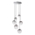 Ideal Lux - Candeeiro suspenso LED EQUINOXE 6xG4/2W/230V diâmetro 65 cm cromado brilhante/fumado