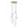 Ideal Lux - Candeeiro suspenso LED EQUINOXE 6xG4/2W/230V diâmetro 65 cm latão/transparente