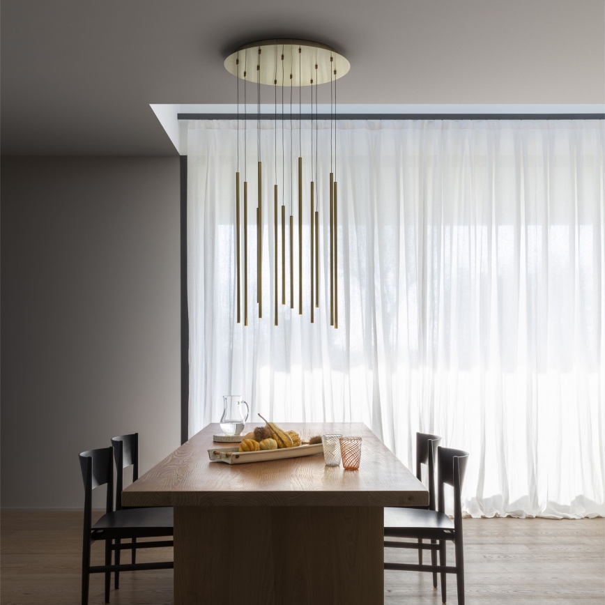 Ideal Lux - Candeeiro suspenso LED FILO LED/25W/230V latão