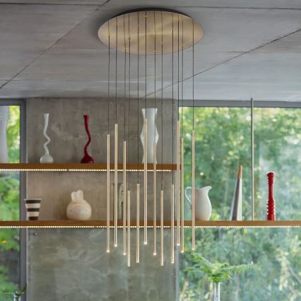 Ideal Lux - Candeeiro suspenso LED FILO LED/25W/230V latão