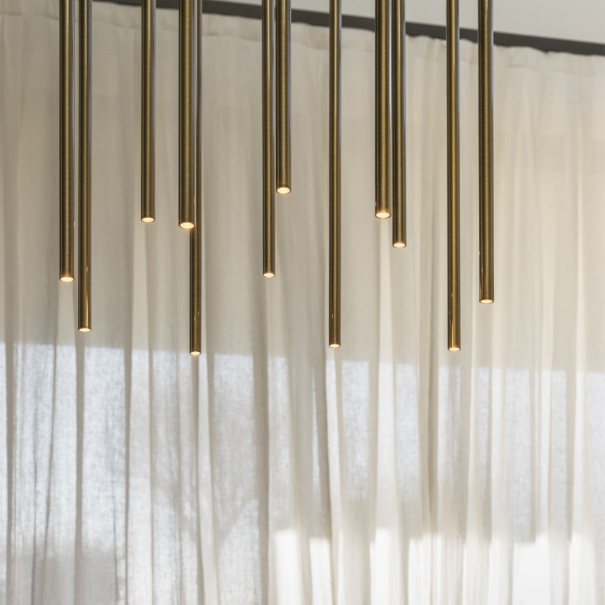 Ideal Lux - Candeeiro suspenso LED FILO LED/25W/230V latão