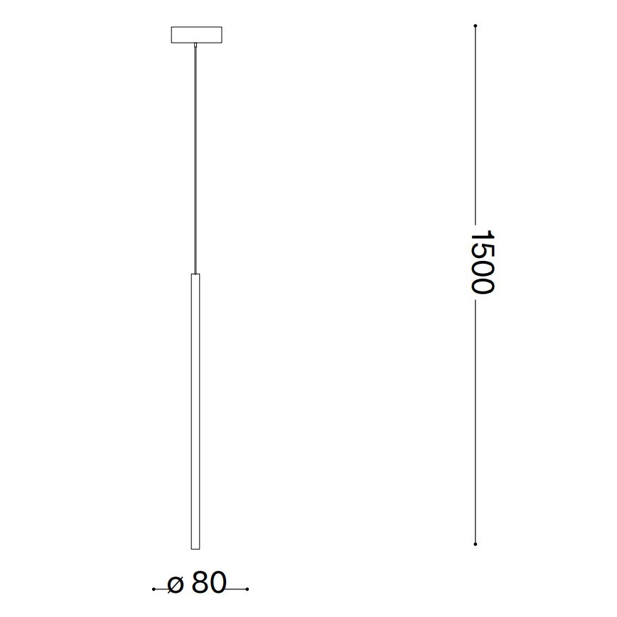 Ideal Lux - Candeeiro suspenso LED FILO LED/3,5W/230V 3000K CRI 90 latão