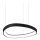 Ideal Lux - Candeeiro suspenso LED GEMINI LED/38W/230V diâmetro 42,5 cm CRI 90 preto
