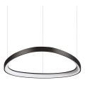 Ideal Lux - Candeeiro suspenso LED GEMINI LED/48W/230V diâmetro 61 cm preto