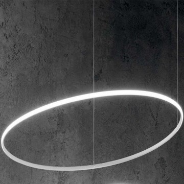 Ideal Lux - Candeeiro suspenso LED HULAHOOP LED/46W/230V 3000K diâmetro 100 cm CRI 90 branco
