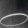 Ideal Lux - Candeeiro suspenso LED HULAHOOP LED/46W/230V 3000K diâmetro 100 cm CRI 90 branco