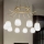 Ideal Lux - Candeeiro suspenso LED KAROUSEL 10xG9/3W/230V diâmetro 82,5 cm latão