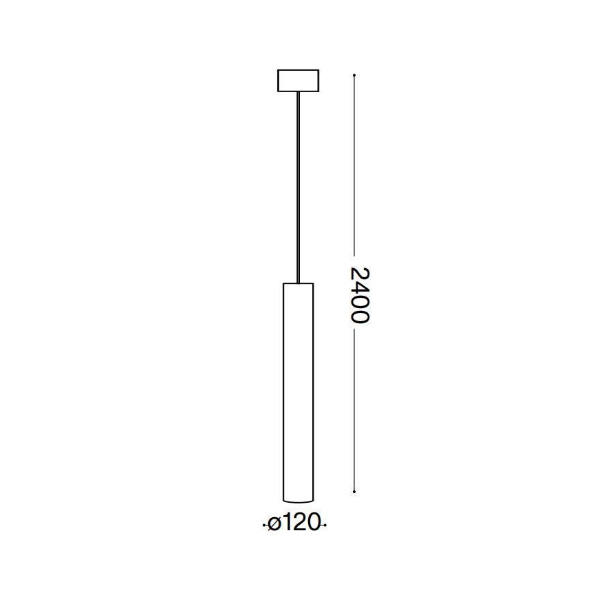 Ideal Lux - Candeeiro suspenso LED LOOK 1xGU10/10W/230V preto