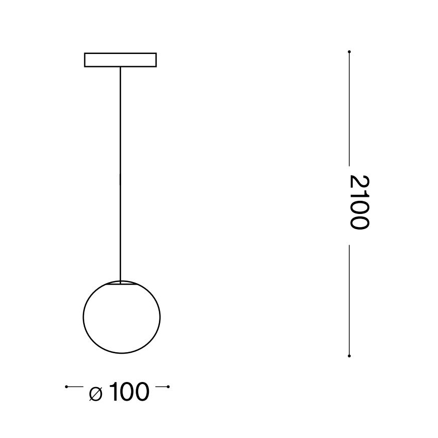 Ideal Lux - Candeeiro suspenso LED MAPA 1xG9/3W/230V diâmetro 10 cm branco