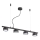 Ideal Lux - Candeeiro suspenso LED MINOR 4xGX53/9W/230V 75,5 cm preto