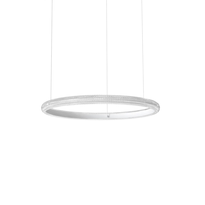 Ideal Lux - Candeeiro suspenso LED MIRACLE LED/37W/230V diâmetro 60 cm CRI 90 cromado mate