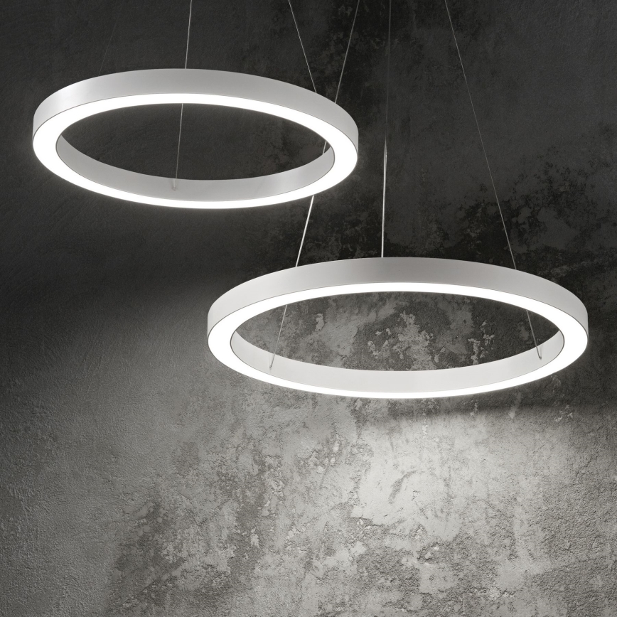 Ideal Lux - Candeeiro suspenso LED ORACLE LED/35W/230V 3000K diâmetro 70 cm CRI 90 branco