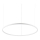 Ideal Lux - Candeeiro suspenso LED ORACLE LED/55W/230V 3000K diâmetro 90 cm branco