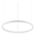 Ideal Lux - Candeeiro suspenso LED ORACLE SLIM LED/29W/230V 2700K diâmetro 50 cm branco
