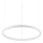 Ideal Lux - Candeeiro suspenso LED ORACLE SLIM LED/32W/230V 4000K diâmetro 50 cm branco