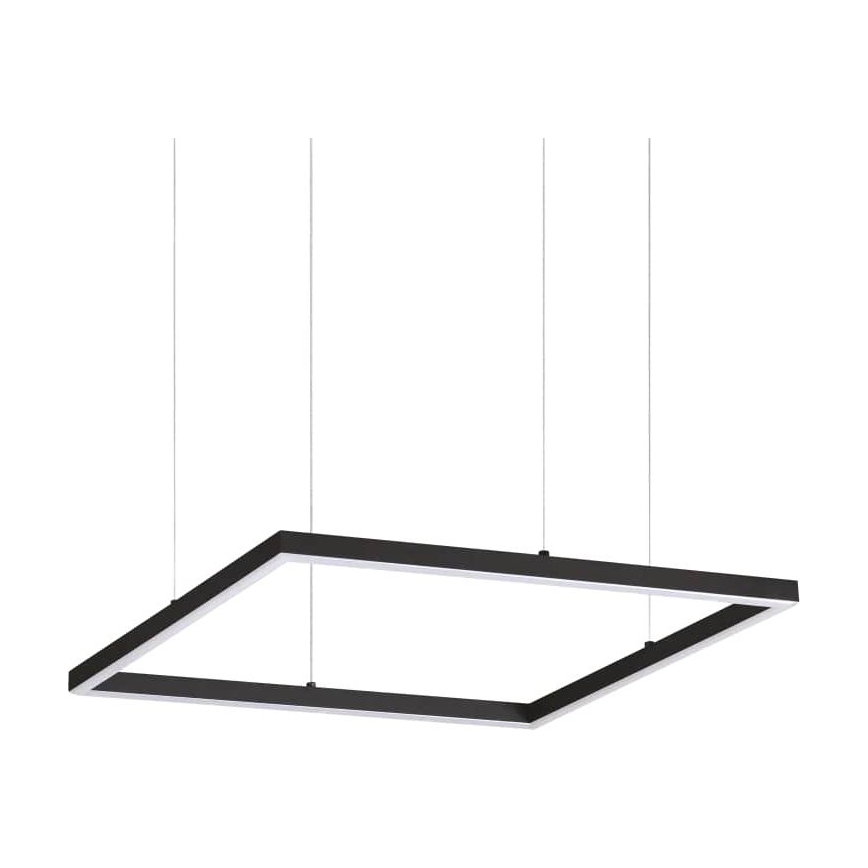 Ideal Lux - Candeeiro suspenso LED ORACLE SLIM LED/33W/230V 3000K 50x50 cm preto