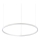 Ideal Lux - Candeeiro suspenso LED ORACLE SLIM LED/38W/230V 3000K diâmetro 70 cm branco