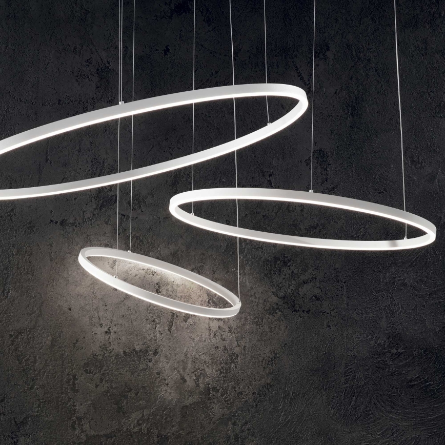 Ideal Lux - Candeeiro suspenso LED ORACLE SLIM LED/38W/230V 4000K diâmetro 70 cm branco