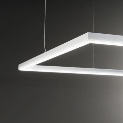 Ideal Lux - Candeeiro suspenso LED ORACLE SLIM LED/41W/230V 3000K 70x70 cm branco
