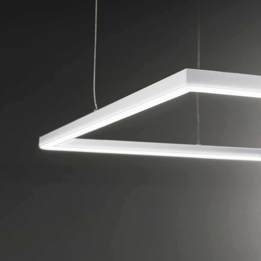 Ideal Lux - Candeeiro suspenso LED ORACLE SLIM LED/41W/230V 3000K 70x70 cm branco