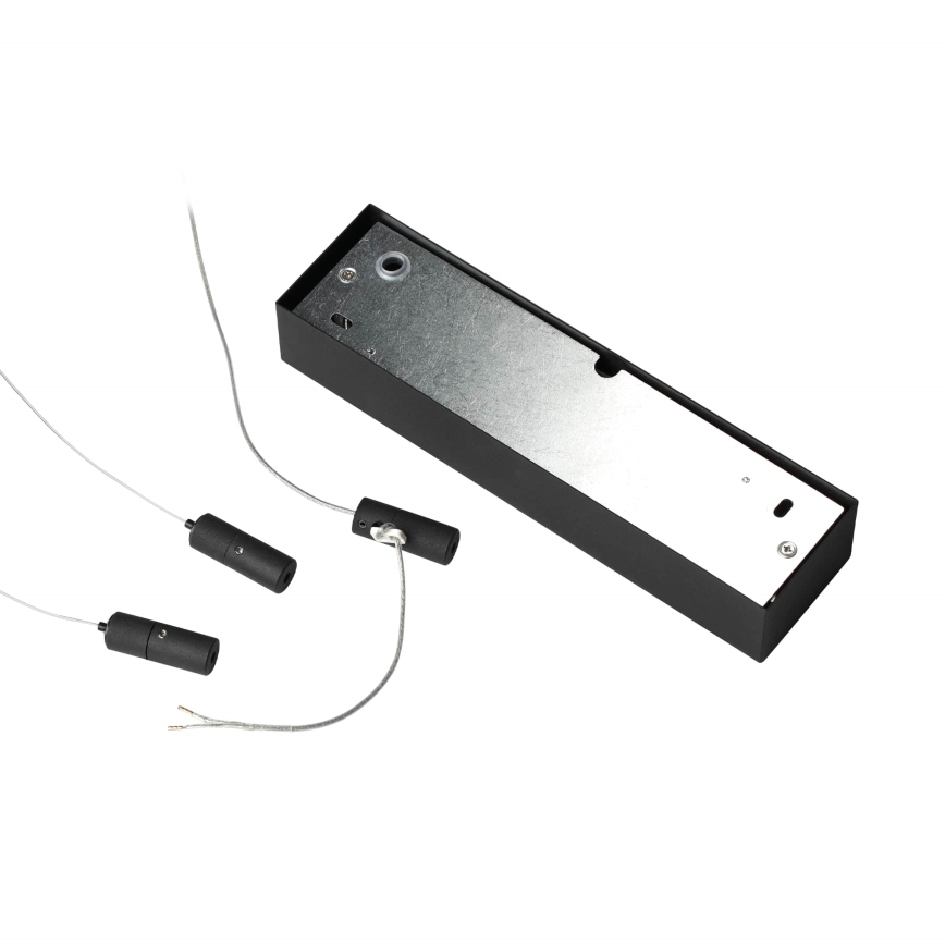 Ideal Lux - Candeeiro suspenso LED ORACLE SLIM LED/41W/230V 3000K 70x70 cm preto