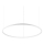 Ideal Lux - Candeeiro suspenso LED ORACLE SLIM LED/53W/230V 2700K diâmetro 90 cm branco