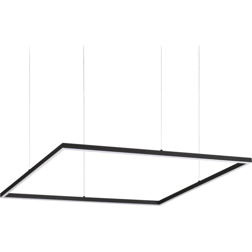 Ideal Lux - Candeeiro suspenso LED ORACLE SLIM LED/53W/230V 3000K 90x90 cm preto