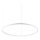 Ideal Lux - Candeeiro suspenso LED ORACLE SLIM LED/55W/230V 4000K diâmetro 90 cm branco