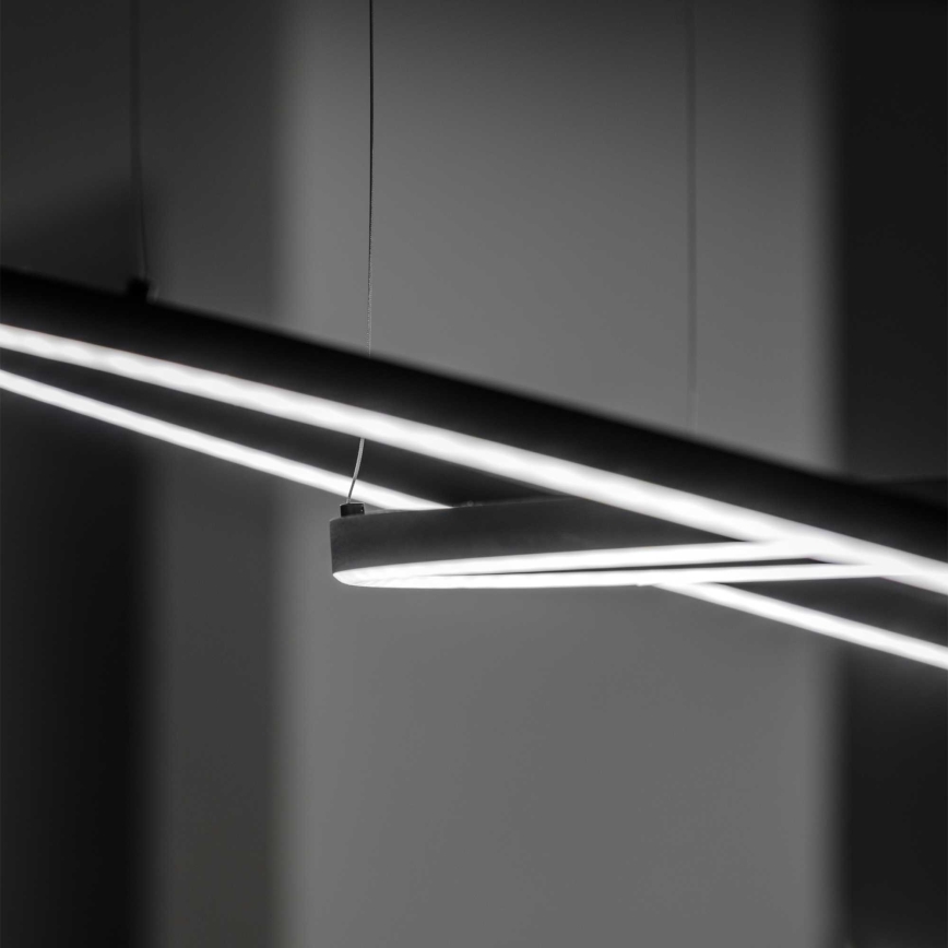 Ideal Lux - Candeeiro suspenso LED ORACLE SLIM LED/55W/230V 4000K diâmetro 90 cm preto