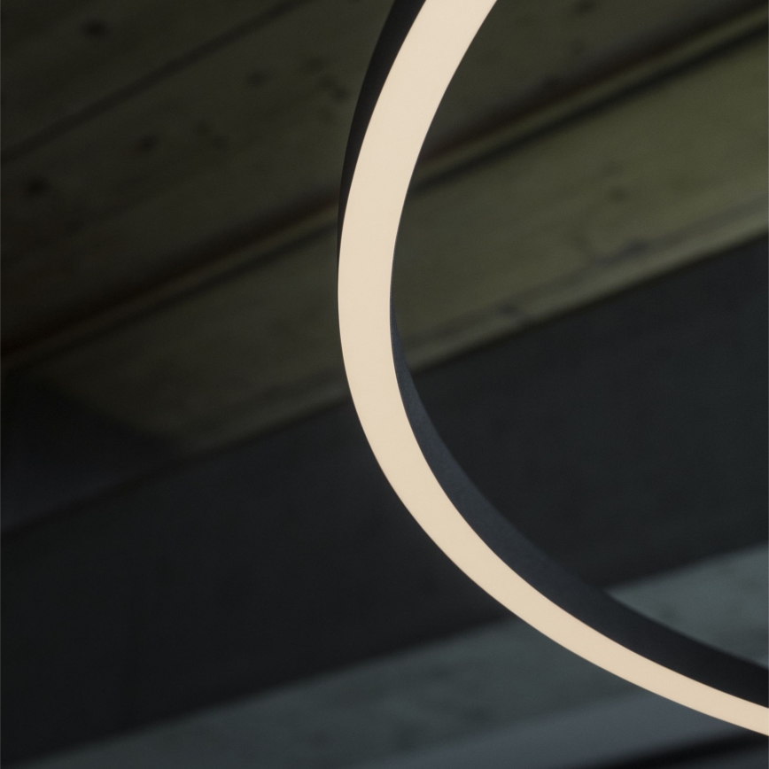 Ideal Lux - Candeeiro suspenso LED ORACLE SLIM LED/55W/230V 4000K diâmetro 90 cm preto