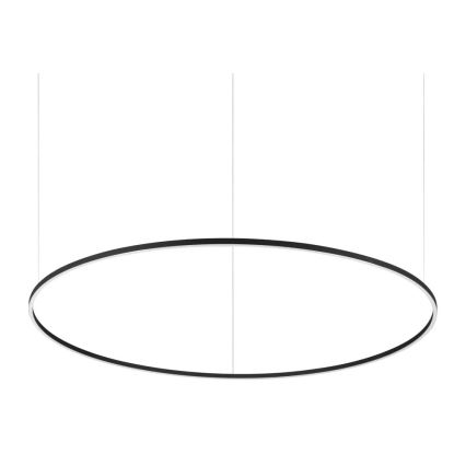 Ideal Lux - Candeeiro suspenso LED com regulação ORACLE SLIM LED/76W/230V 3000K diâmetro 150 cm preto