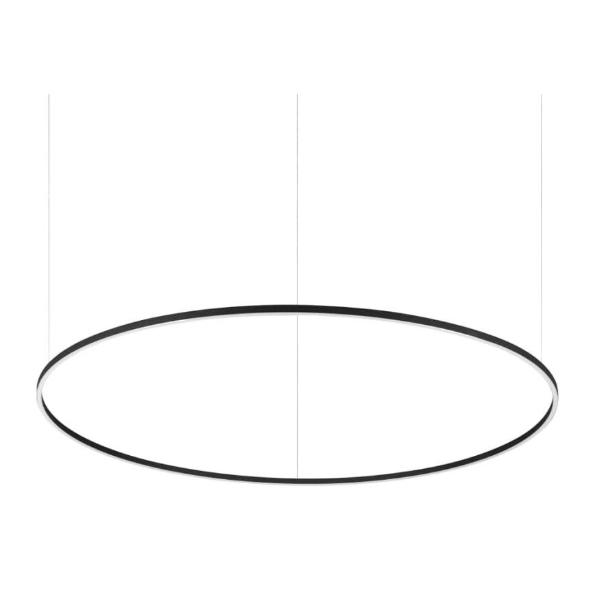 Ideal Lux - Candeeiro suspenso LED com regulação ORACLE SLIM LED/76W/230V 3000K diâmetro 150 cm preto