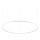 Ideal Lux - Candeeiro suspenso LED ORACLE SLIM LED/89W/230V 3000K diâmetro 150 cm branco