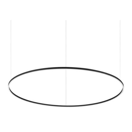 Ideal Lux - Candeeiro suspenso LED ORACLE SLIM LED/89W/230V 4000K diâmetro 150 cm preto