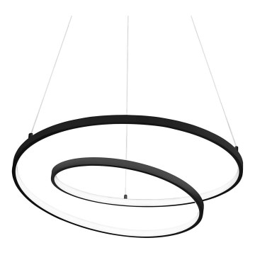 Ideal Lux - Candeeiro suspenso LED OZ LED/47W/230V diâmetro 60 cm CRI 90 preto